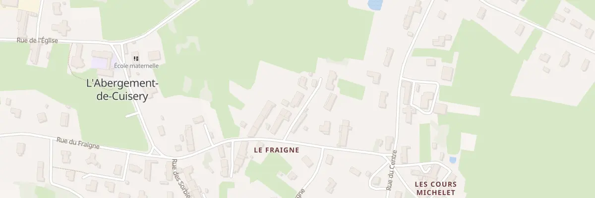 Plan du 1091B Rue du Fraigne à L’Abergement-de-Cuisery