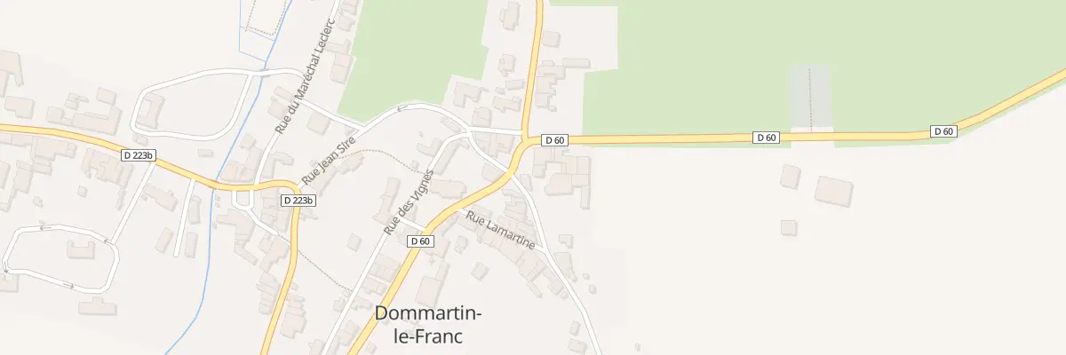 Plan du 28 Rue Mal de Lattre de Tassigny à Dommartin-le-Franc