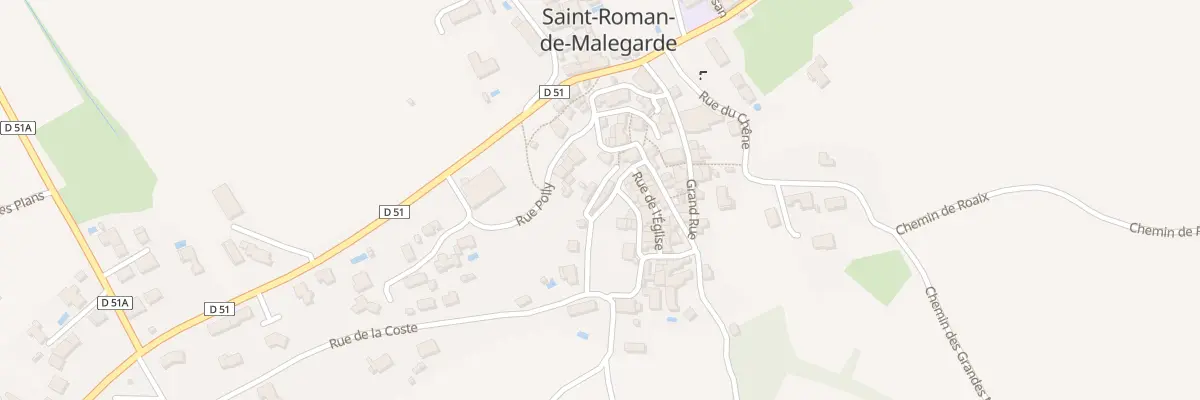 Plan du 5097 Le Village à Saint-Roman-de-Malegarde