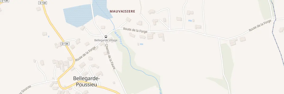 Plan du 242 Rte de la Forge à Bellegarde-Poussieu