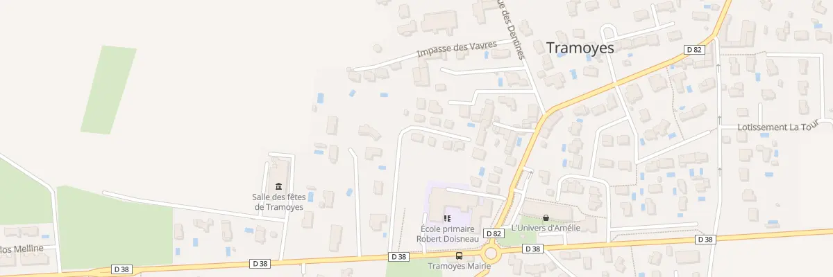Plan du 116 Rte des Echets à Tramoyes