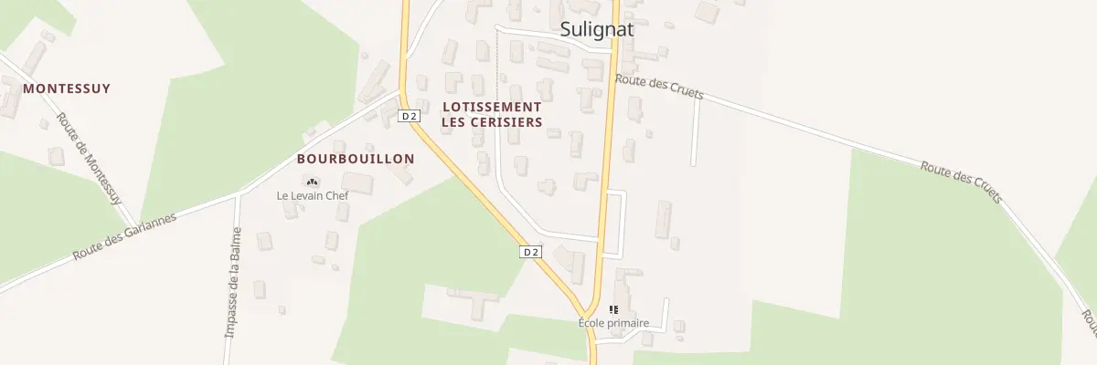 Plan du 5324 Lot Les Cerisiers à Sulignat