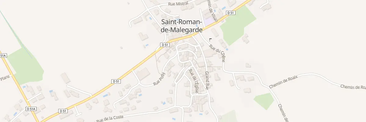 Plan du 193 Rue Polly à Saint-Roman-de-Malegarde