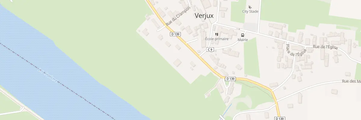 Plan du 15 Rue Devant Saône à Verjux
