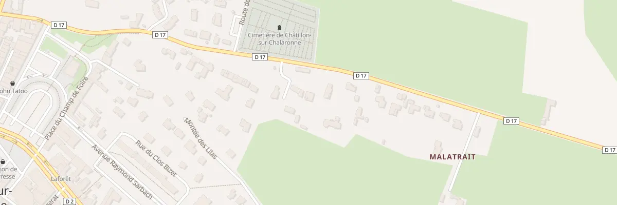 Plan du 542 Rte de Romans à Châtillon-sur-Chalaronne