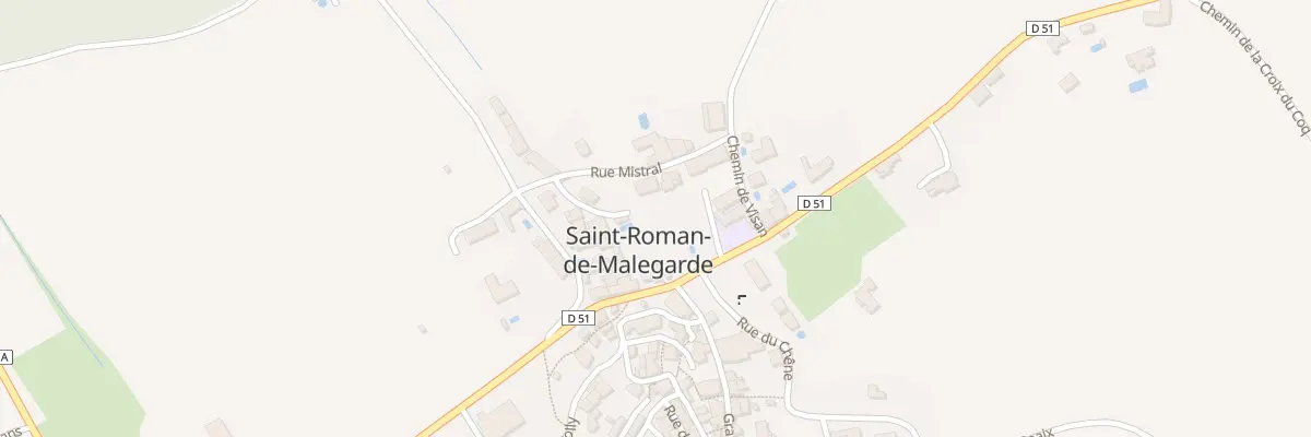 Plan du 5121 Le Chemin de Visan à Saint-Roman-de-Malegarde