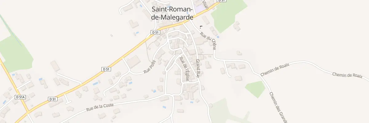 Plan du 5117 Le Village à Saint-Roman-de-Malegarde