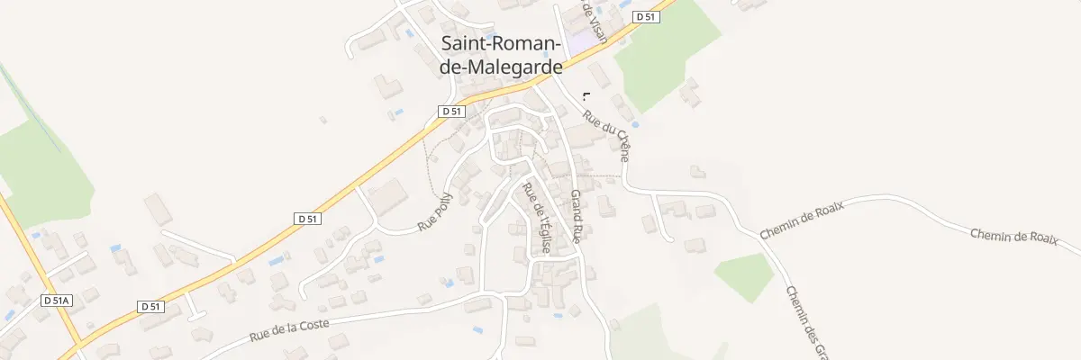 Plan du 5069 Le Village à Saint-Roman-de-Malegarde