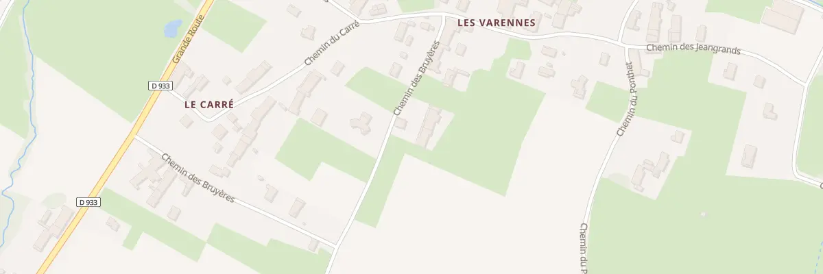 Plan du 426 Che des Bruyeres à Arbigny