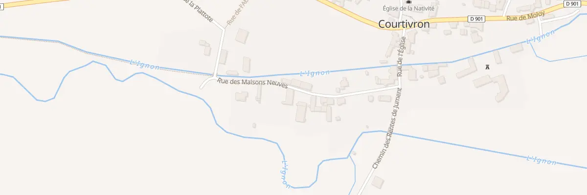 Plan du 17 Rue des Maisons Neuves à Courtivron