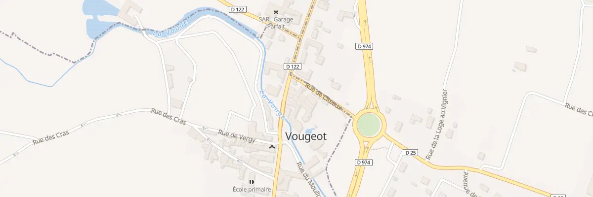 Plan du 7 Rue du Vieux Château à Vougeot