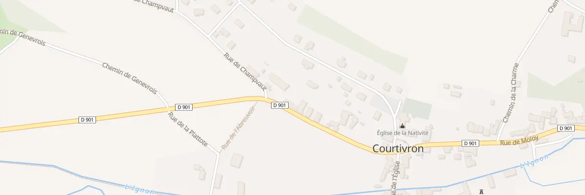Plan du 3 Rue de Moloy à Courtivron