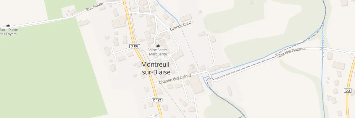 Plan du 20 Rue Sainte Marguerite à Montreuil-sur-Blaise