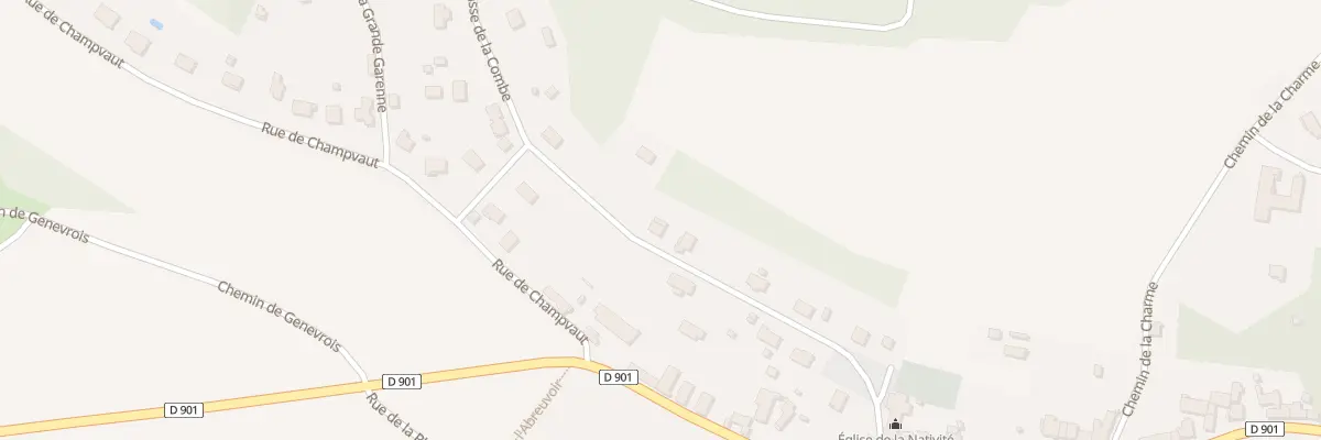 Plan du 12 Rue de la Combe Boulanger à Courtivron