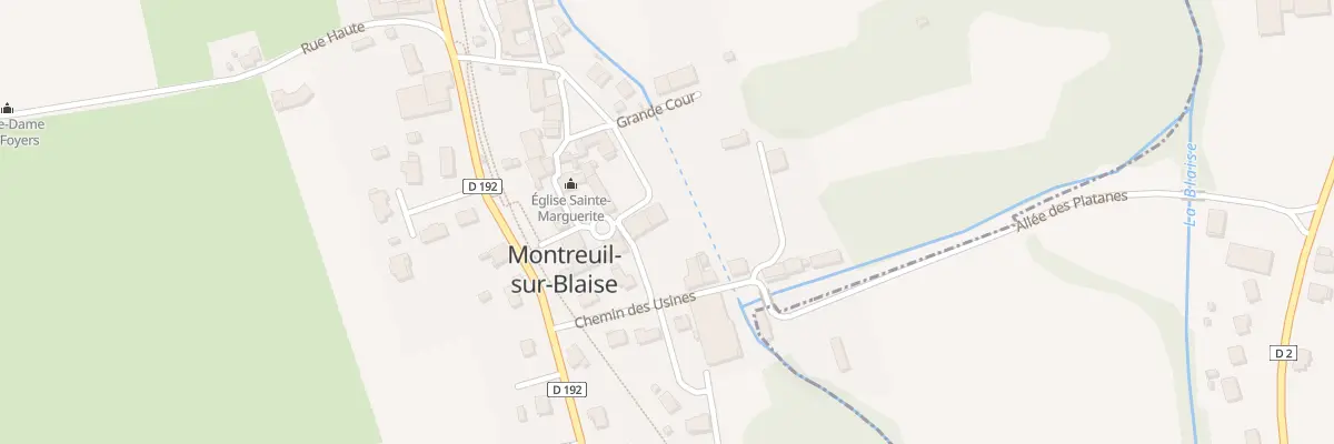 Plan du 16 Rue Sainte Marguerite à Montreuil-sur-Blaise