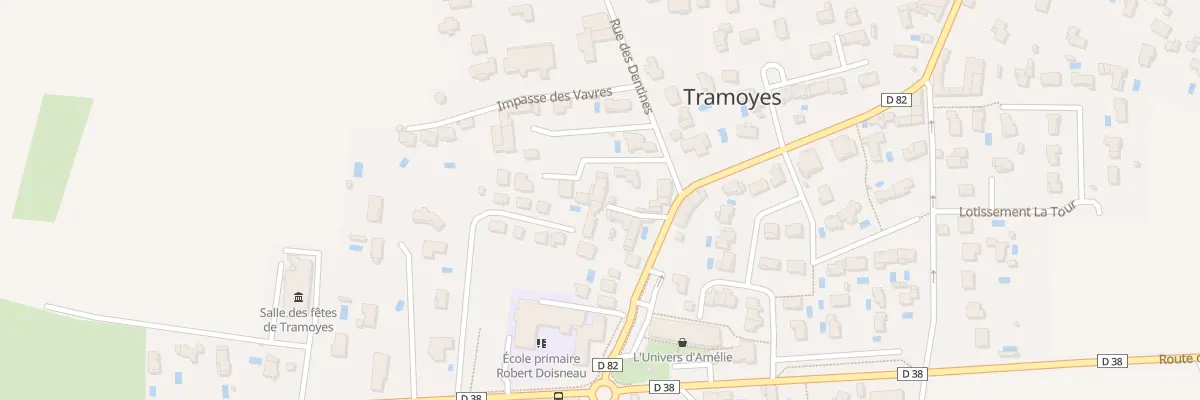 Plan du 53 Imp de la Poste à Tramoyes