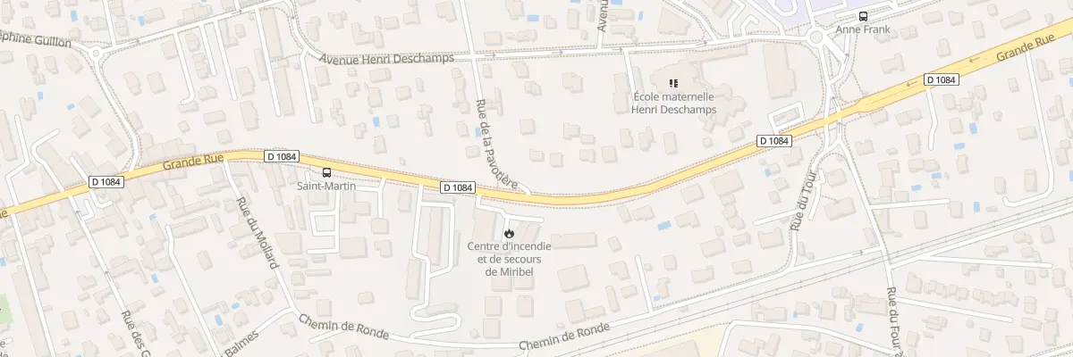 Plan du 1973 Grande Rue à Miribel