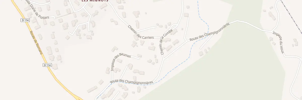 Plan du 115 Che des Carriers à Clérieux