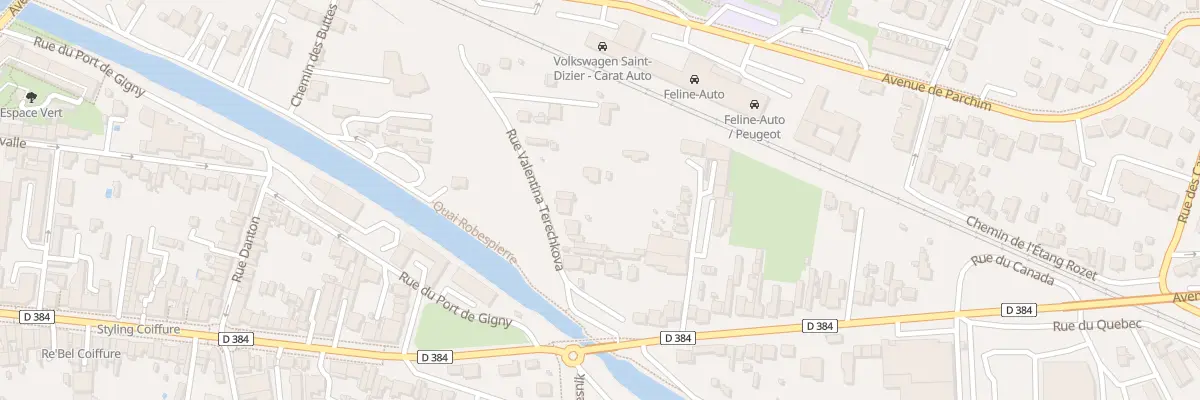 Plan du 22 Rue Valentina Terechkova à Saint-Dizier