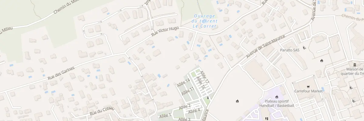 Plan du 108 Rue Victor Hugo à Miribel