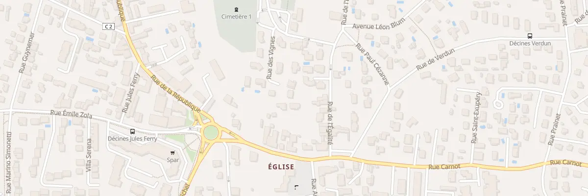 Plan du 94 Rue de l’Egalité à Décines-Charpieu
