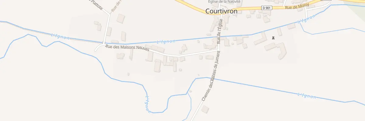 Plan du 7 Rue des Maisons Neuves à Courtivron