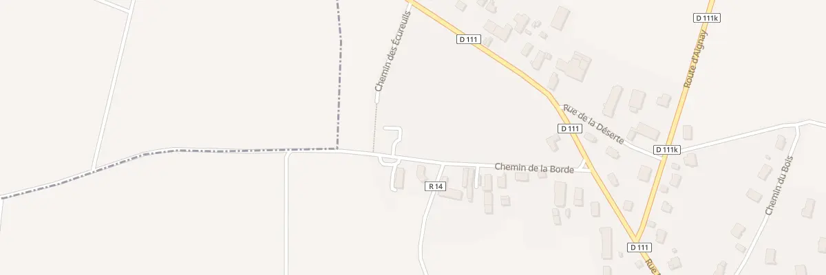 Plan du 14 Che de la Borde à Chevigny-en-Valière