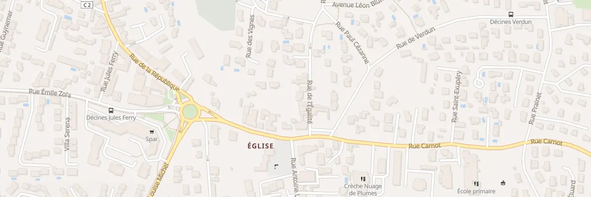 Plan du 100 Rue de l’Egalité à Décines-Charpieu