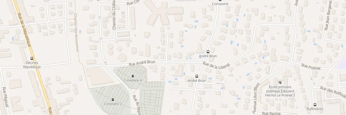 Plan du 8 Rue André Brun à Décines-Charpieu