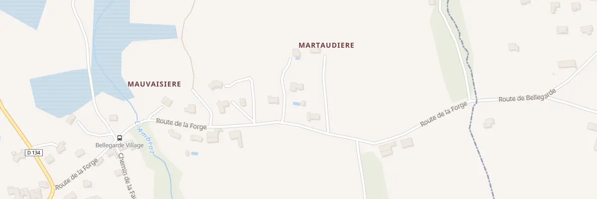 Plan du 419 Rte de la Forge à Bellegarde-Poussieu