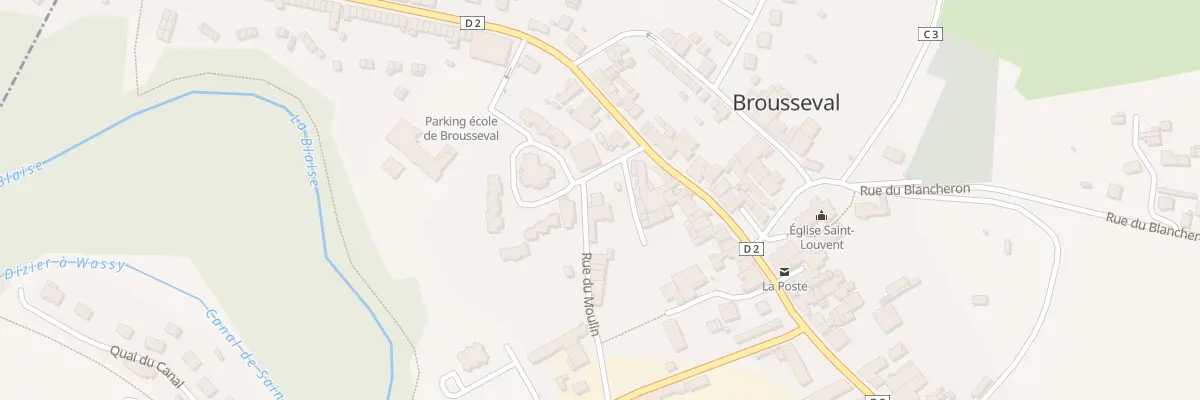 Plan du 9 Rue du Moulin à Brousseval