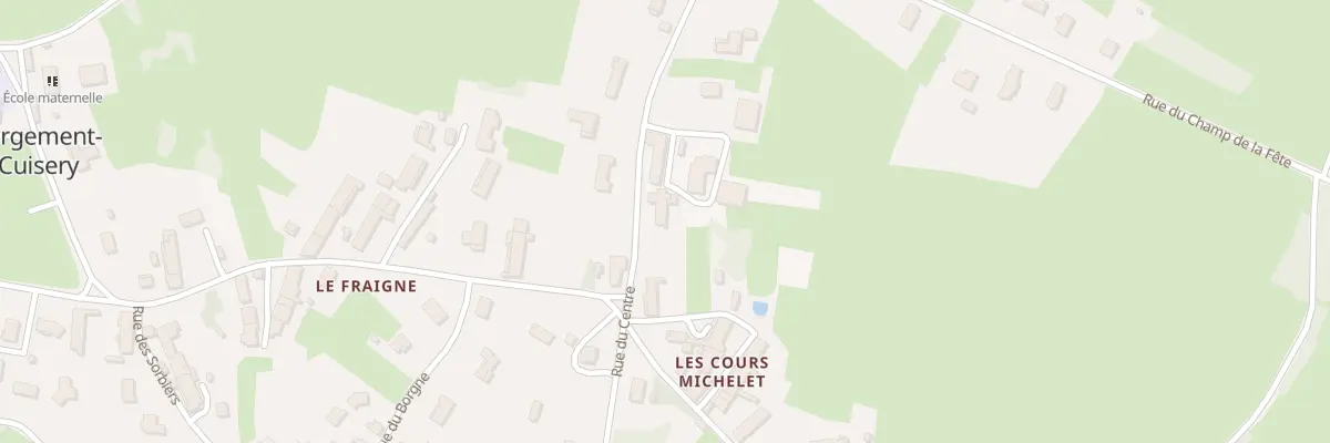 Plan du 1353 Rue du Centre à L’Abergement-de-Cuisery