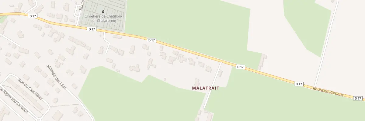 Plan du 716 Rte de Romans à Châtillon-sur-Chalaronne