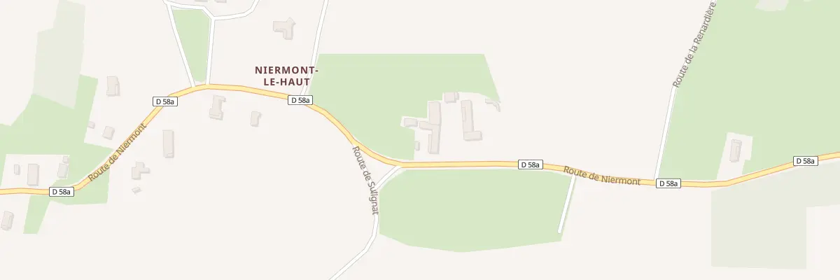 Plan du 2183 Rte de Niermont à Bâgé-Dommartin
