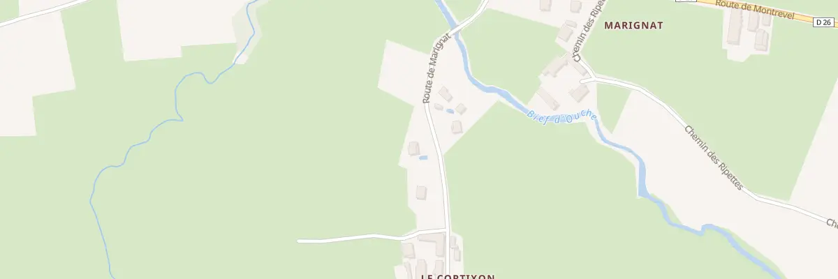 Plan du 198 Rte de Marignat à Gorrevod