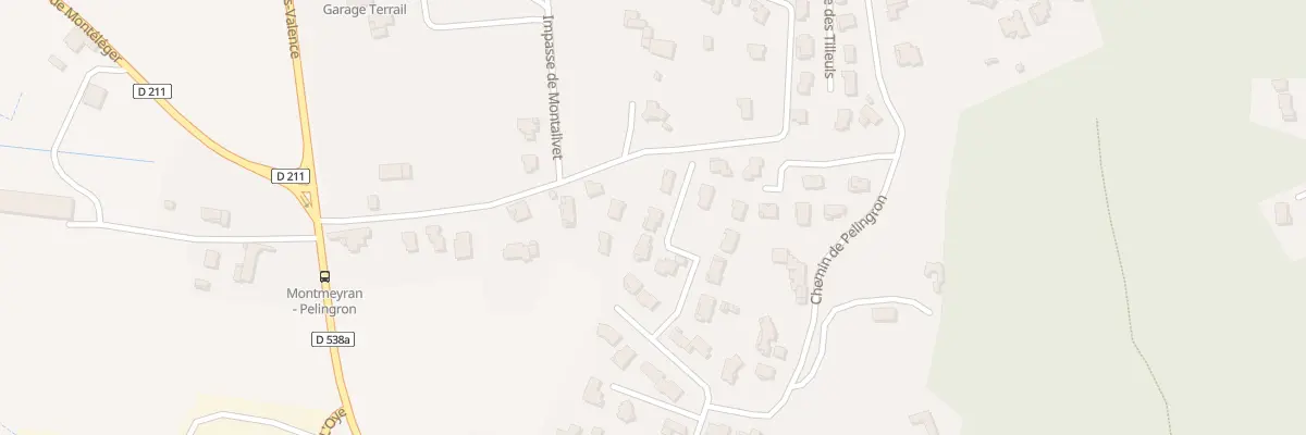 Plan du 5947 Pelingron à Montmeyran