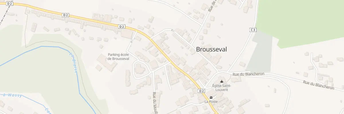 Plan du 22 Rue du Gen de Gaulle à Brousseval