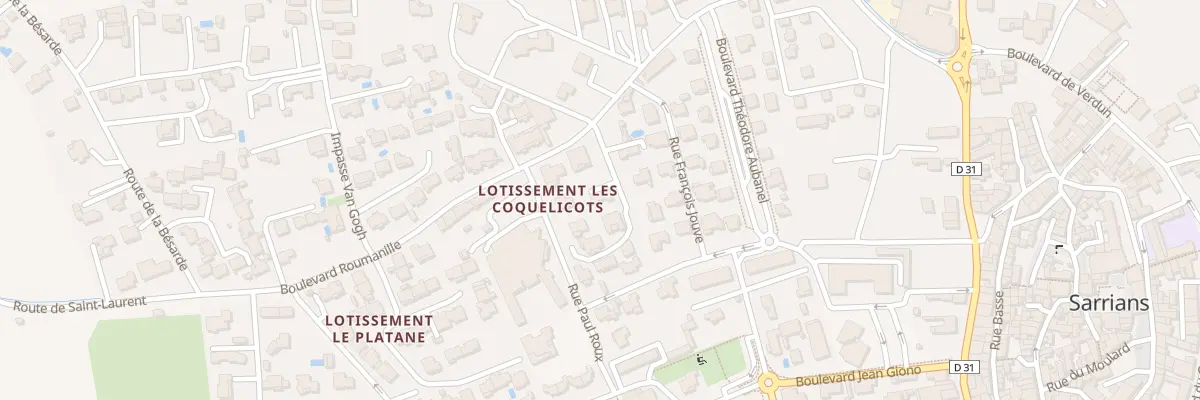 Plan du 247 Bd Roumanille à Sarrians