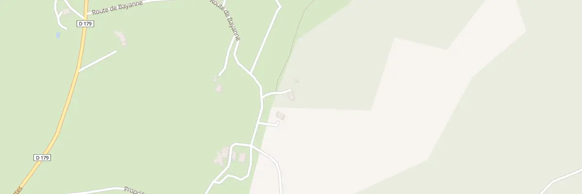 Plan du 5 Rte de Bayanne à Souspierre