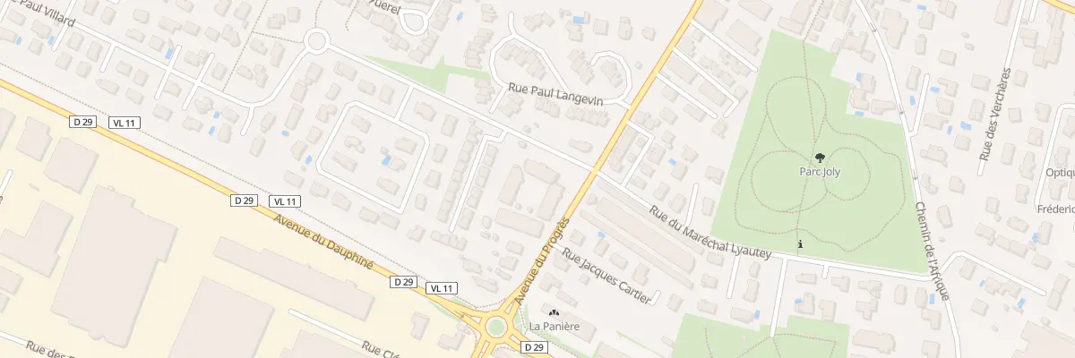 Plan du 2 Rue Georges Claude à Chassieu