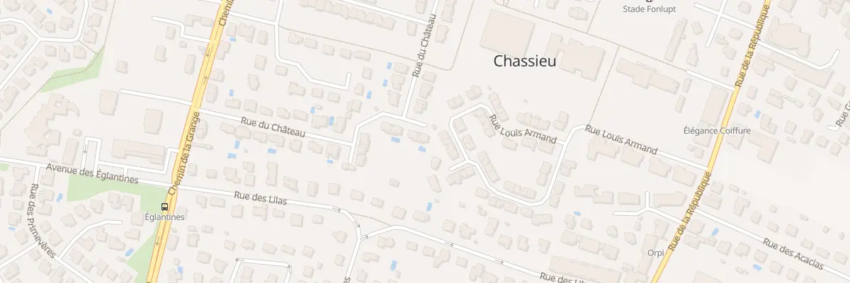 Plan du 30 Rue du Château à Chassieu