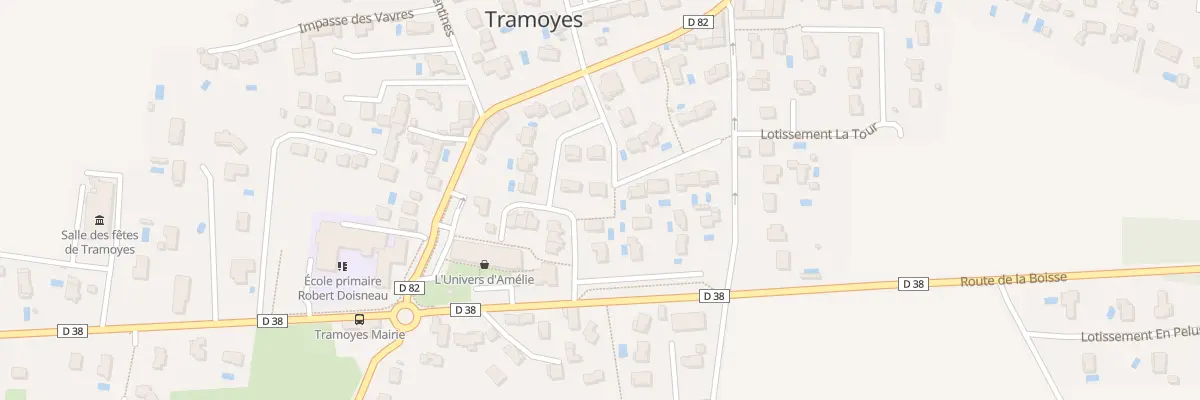 Plan du 268 Rue du Marquis de Sallmard à Tramoyes