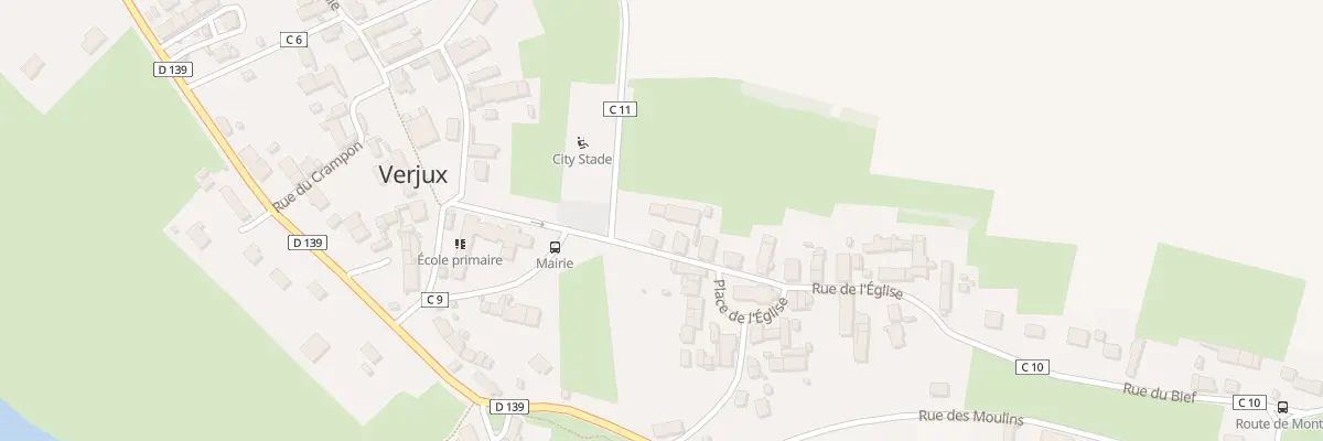 Plan du 1 Rue de l’Eglise à Verjux
