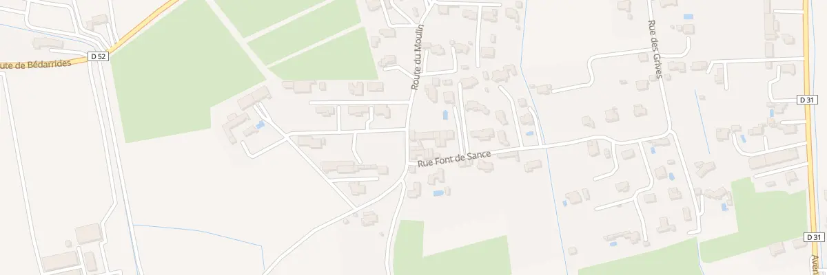 Plan du 6181 Font de Sance à Sarrians