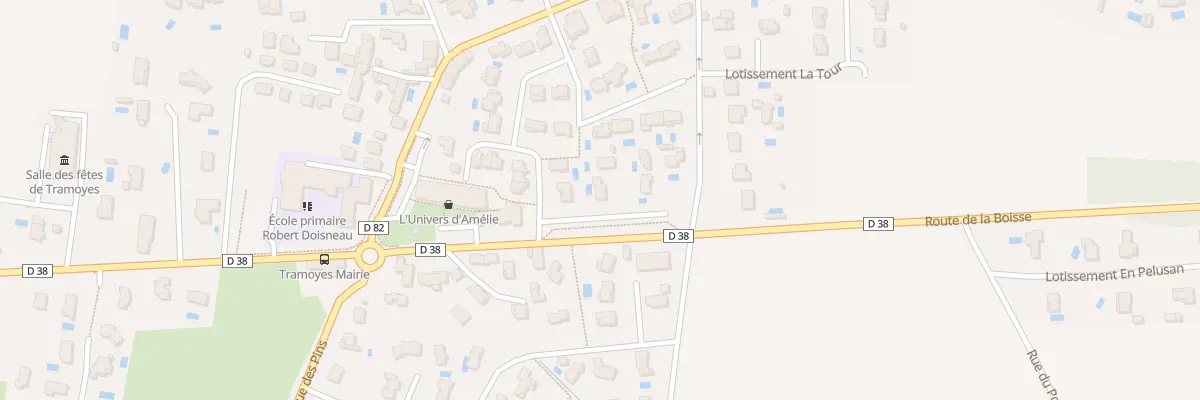 Plan du 153 Rte de la Boisse à Tramoyes