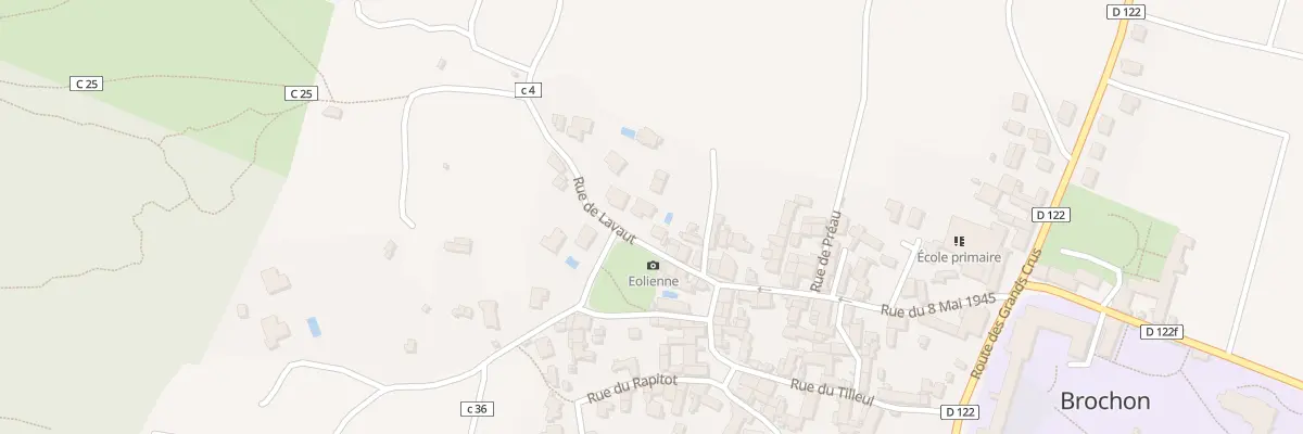 Plan du 12 Rue de Lavaut à Brochon