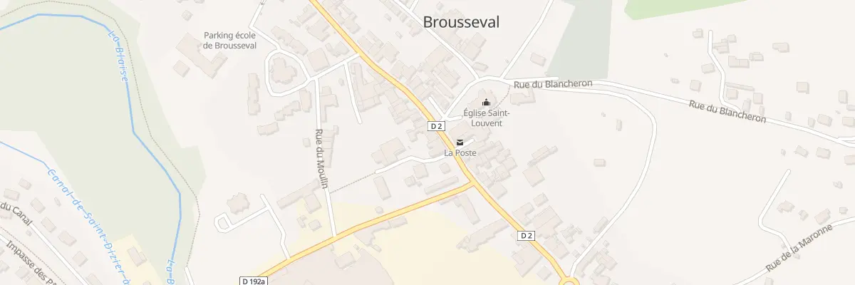 Plan du 2 Rue de Colombey à Brousseval