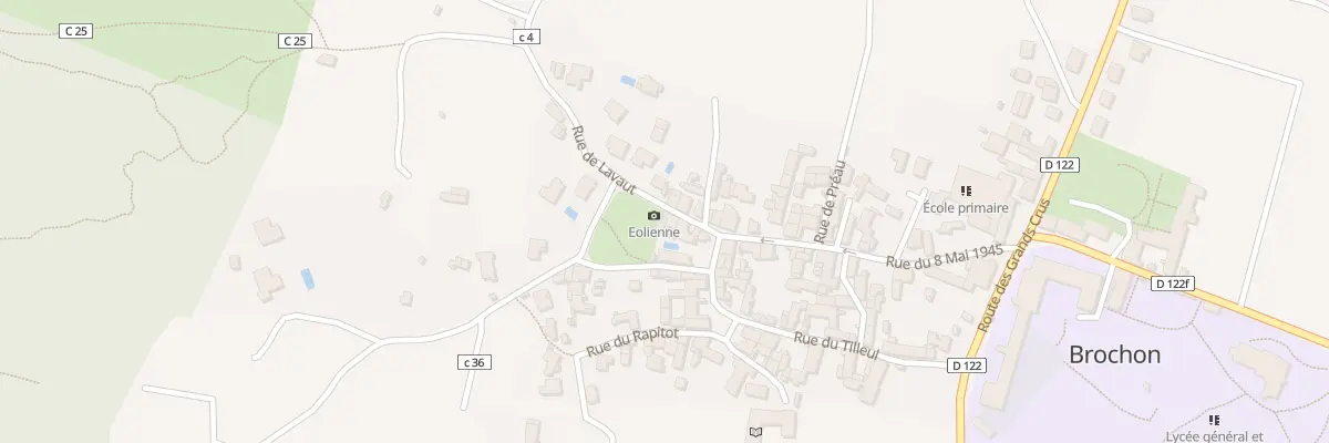 Plan du 5 Rue de Lavaut à Brochon