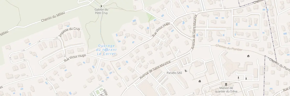 Plan du 364 Rue Victor Hugo à Miribel