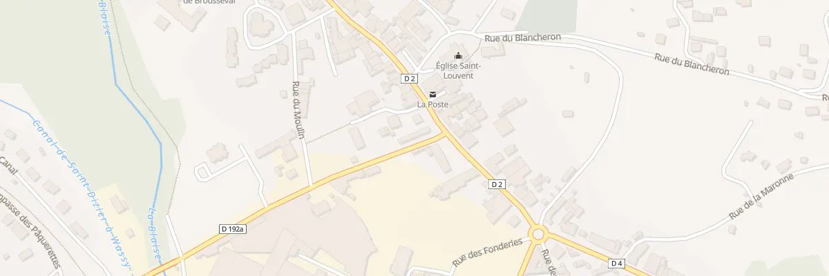 Plan du 2 Rue de la Gare à Brousseval